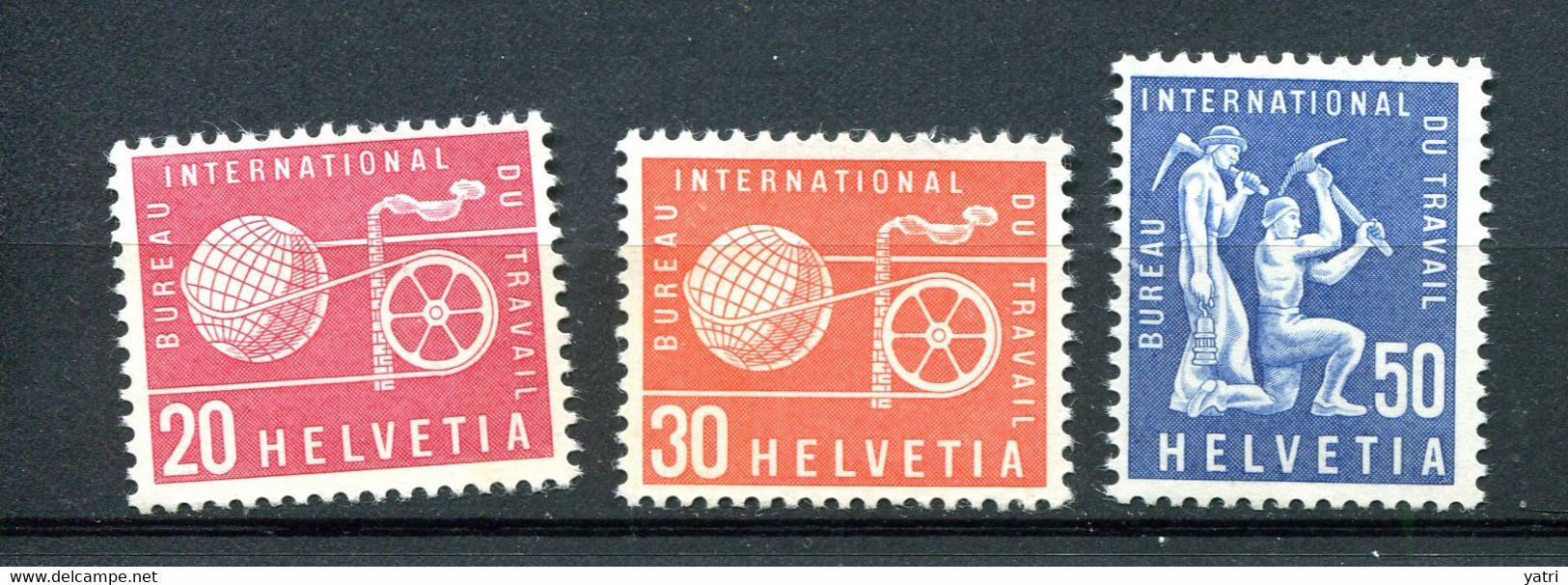 Svizzera (1956) - ILO / BIT - Mi. 100/102 ** - IAO