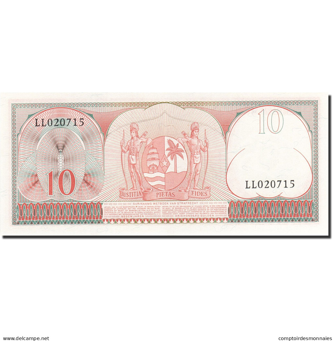 Billet, Surinam, 10 Gulden, 1963, 1963-09-01, KM:121, NEUF - Surinam