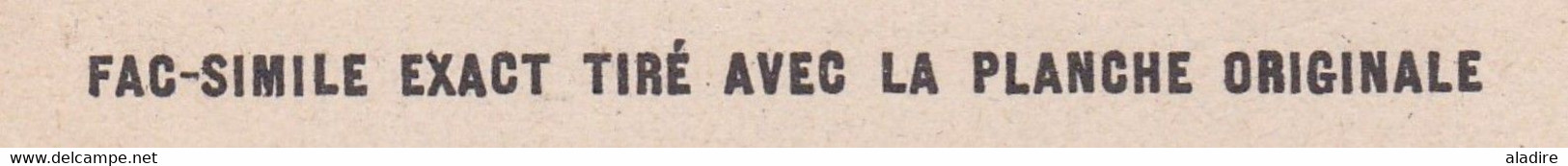 1906 - CP fac similé 1e CP française illustrée de 1870 Armée de Bretagne de Sillé, Sarthe vers Enghien, Belgique