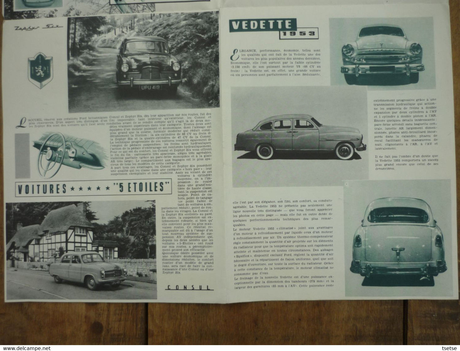 Revue ( Prospectus ) Ford 1953 ... Mercury Et Lincoln - Auto