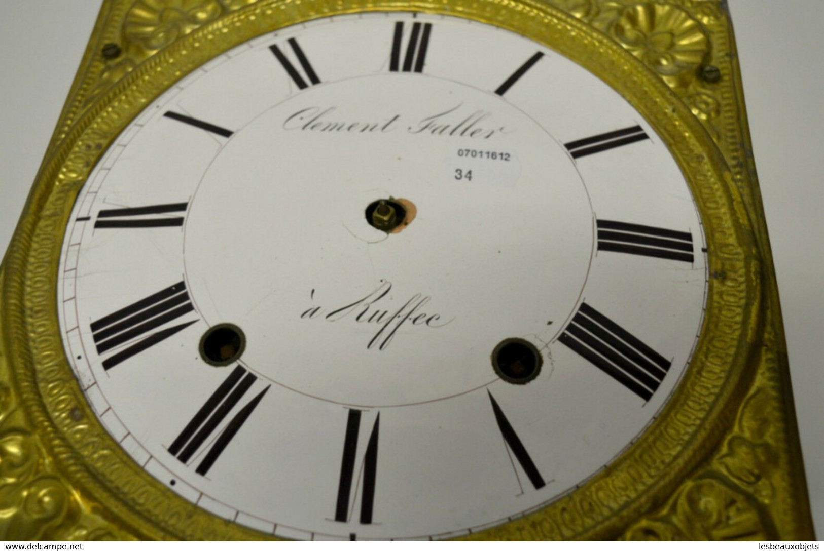 MOUVEMENT HORLOGE COMTOISE 8J XIXe fonction réveil sans cloche Réf.07011612 - 34 COLLECTION DECO PENDULE ANCIENNE