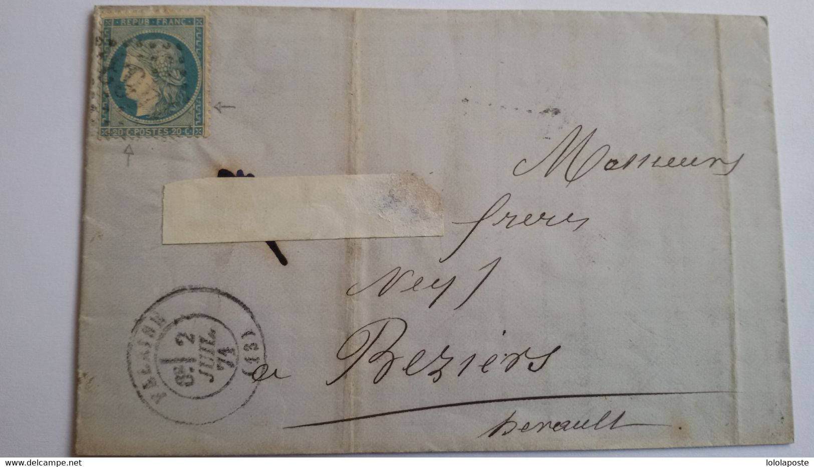 FRANCE - 10 N° 37 + 6 Avec Aminci + 2 Lettres - 7 Photos - 1870 Belagerung Von Paris