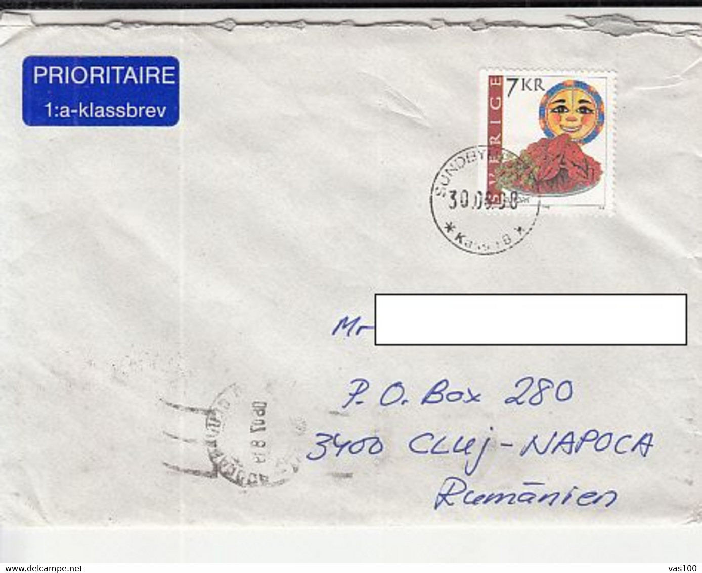 FESTIVAL STAMP ON COVER, 1998, SWEDEN - Covers & Documents