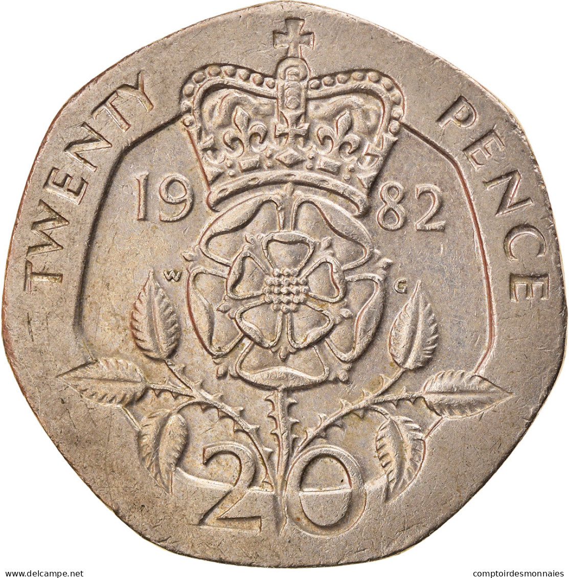 Monnaie, Grande-Bretagne, Elizabeth II, 20 Pence, 1982, TTB, Copper-nickel - 20 Cents