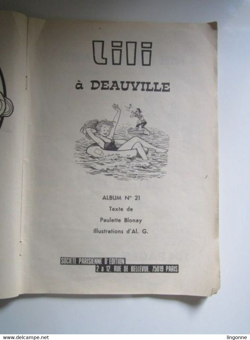 BD SOUPLE Magazine Ancien Lili à Deauville 1976 Albums Jeunesse Joyeuse Numéro 21 (en L'état) - Lili L'Espiègle