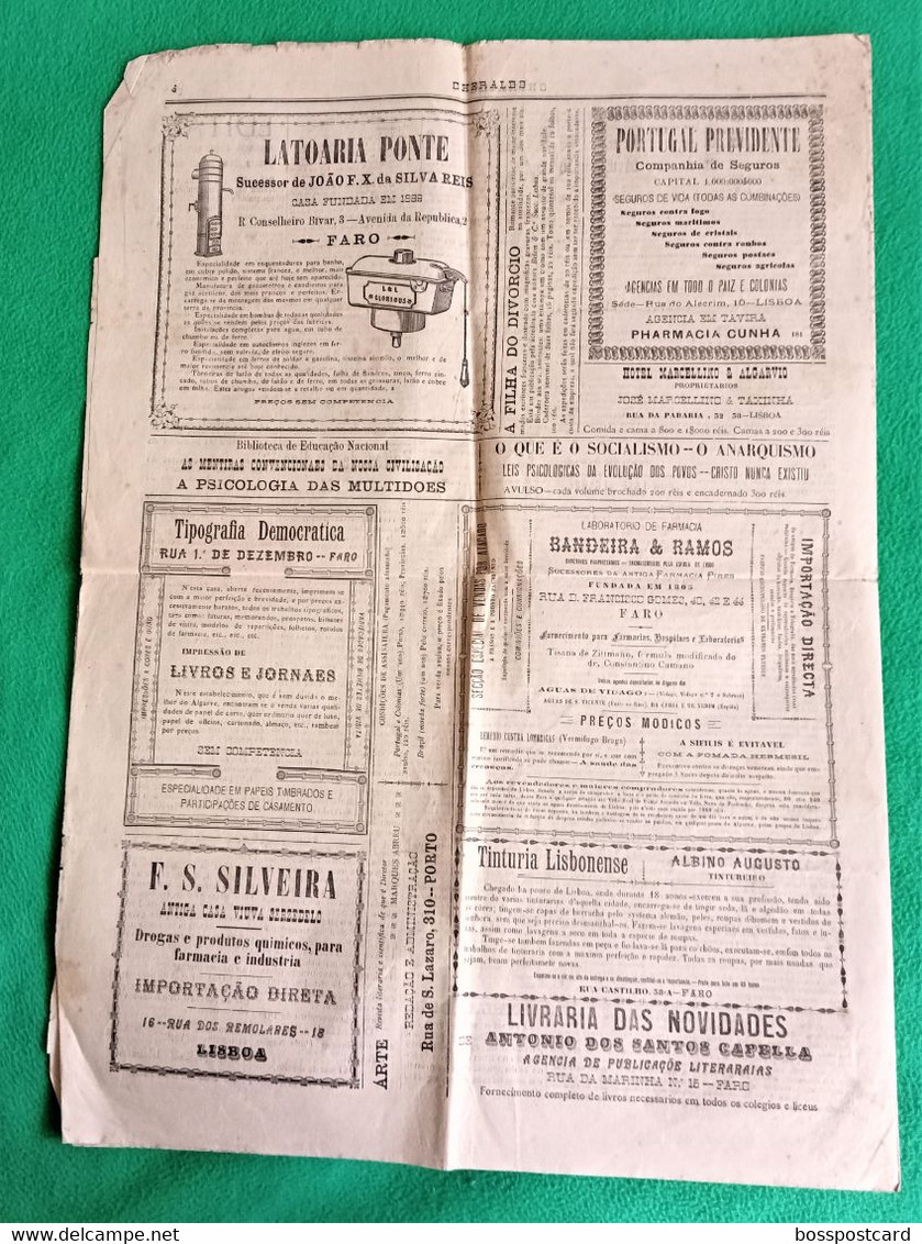Faro - Jornal O Heraldo Nº 61, 13 De Novembro De 1912 - Imprensa - Portugal - General Issues