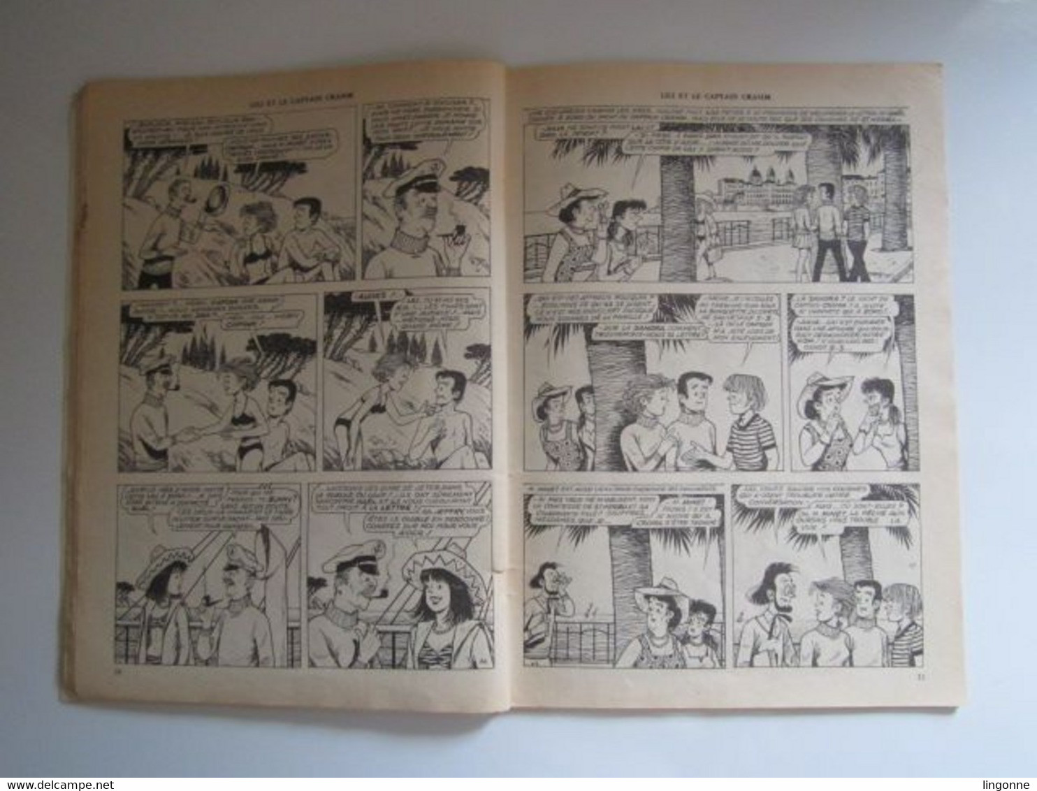 BD SOUPLE Magazine Ancien Lili Et Le Captain CRAMM 1974 Albums Jeunesse Joyeuse Numéro 46 (en L'état) - Lili L'Espiègle