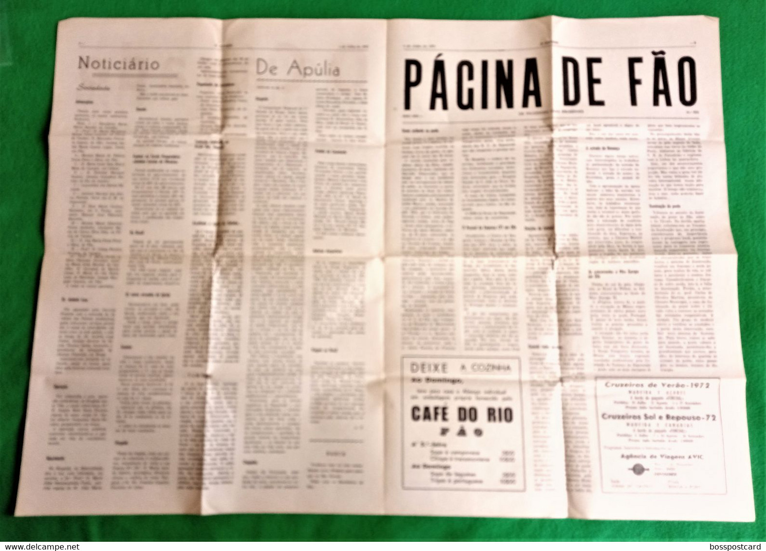 Esposende - Jornal O Cávado Nº 2518, 1 De Julho De 1972 - Imprensa. Braga. Portugal. - Informations Générales