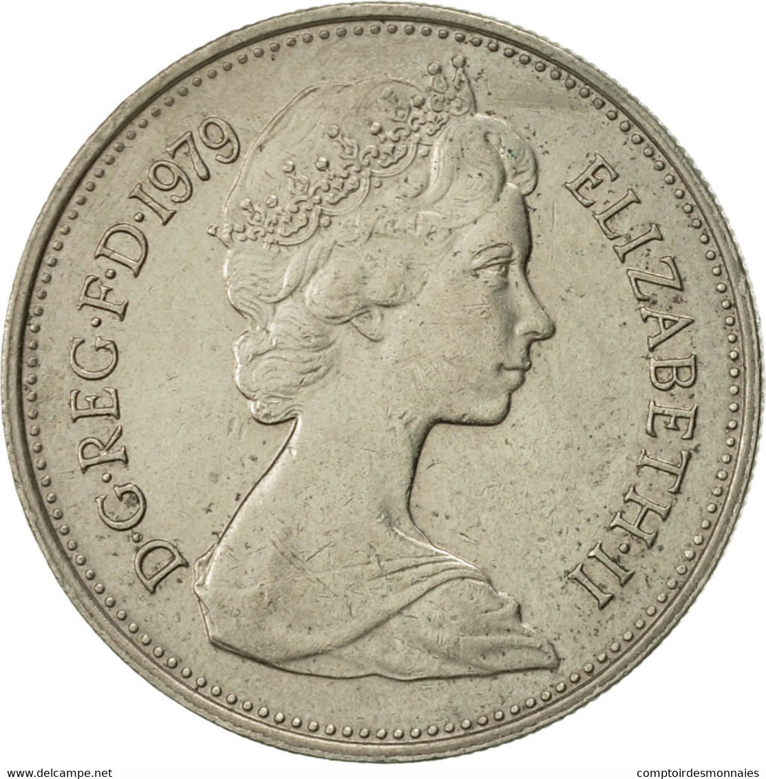 Monnaie, Grande-Bretagne, Elizabeth II, 5 New Pence, 1979, TTB, Copper-nickel - 5 Pence & 5 New Pence