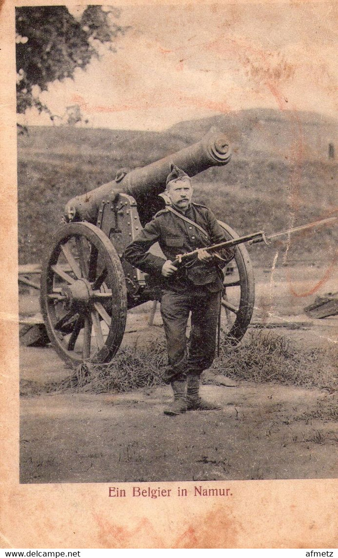 Lot Soldats Belges / Belgische Soldaten 12 ème De Ligne Fusil Mitrailleur BAR Feldpostkarte Tirailleur Liégeois - Guerre 1914-18