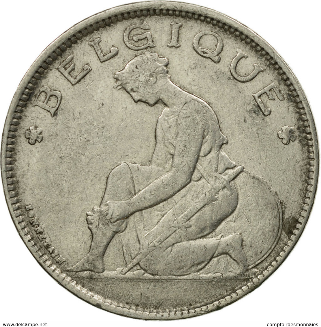 Monnaie, Belgique, 2 Francs, 2 Frank, 1923, TTB, Nickel, KM:91.1 - 2 Francos