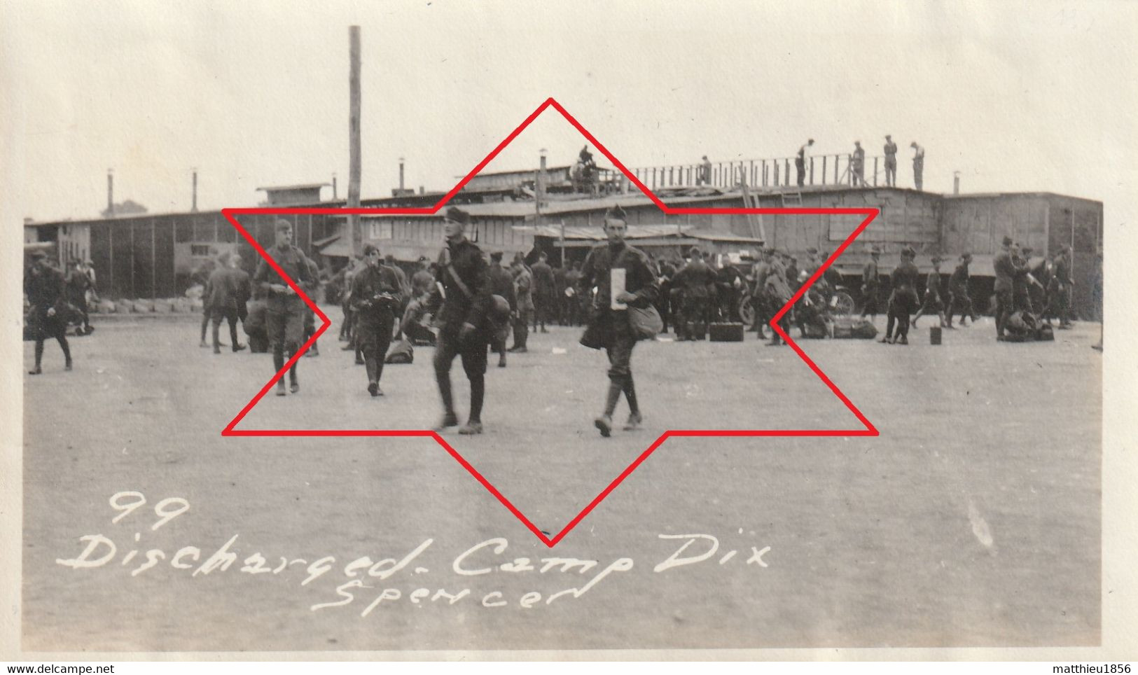 Photo 14 18 CAMP DIX (NJ, Wrightstown) - Soldiers (A232, Ww1, Wk 1) - Andere & Zonder Classificatie