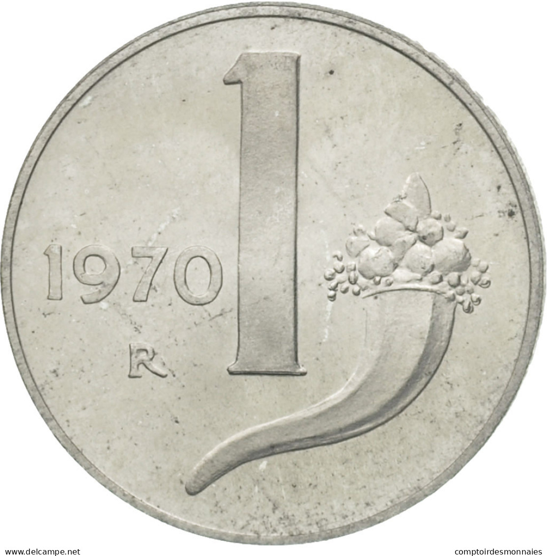 Monnaie, Italie, Lira, 1970, Rome, TTB, Aluminium, KM:91 - 1 Lira