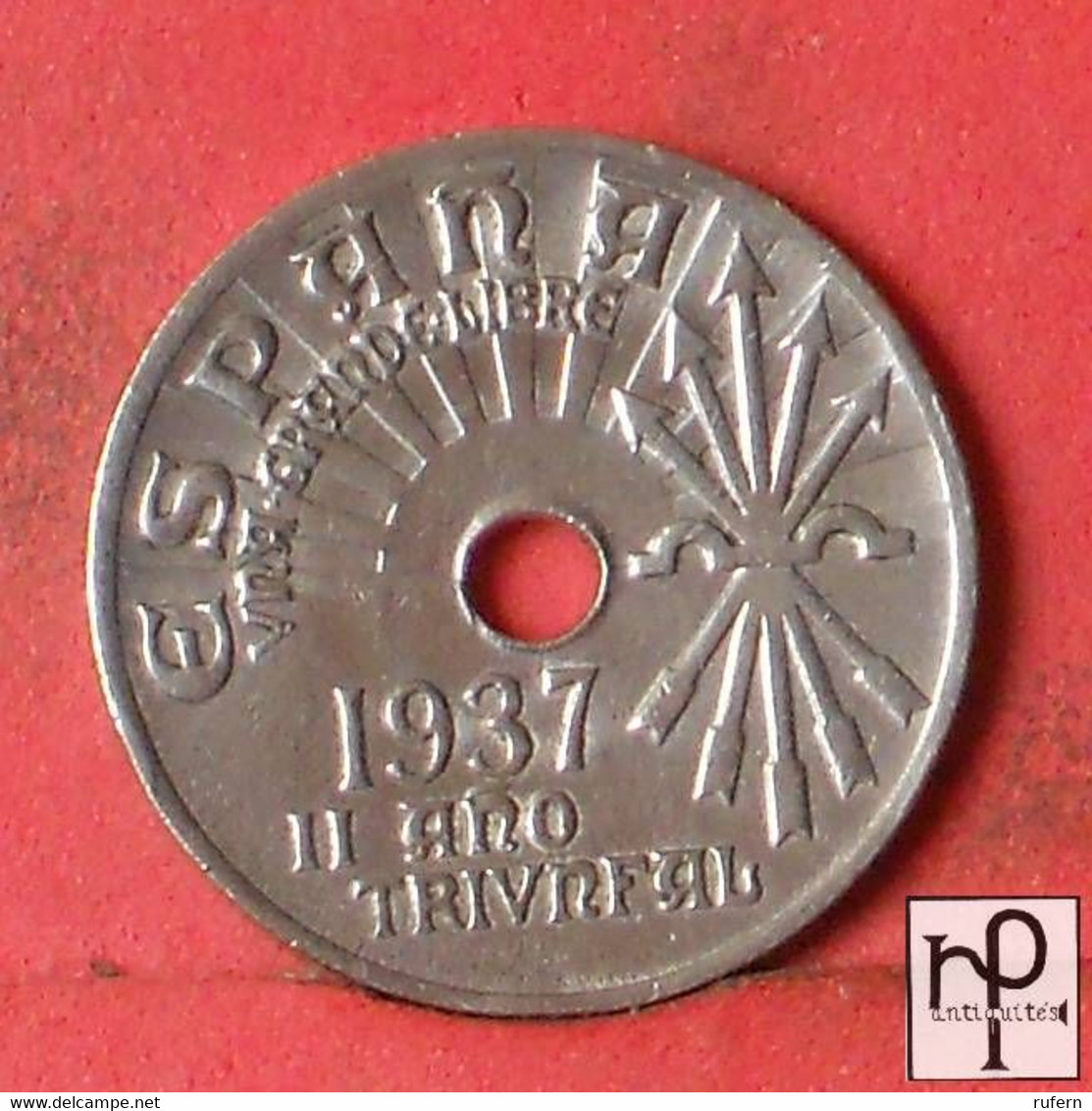 SPAIN 25 CENTIMOS 1937 -    KM# 753 - (Nº44264) - 25 Centimos