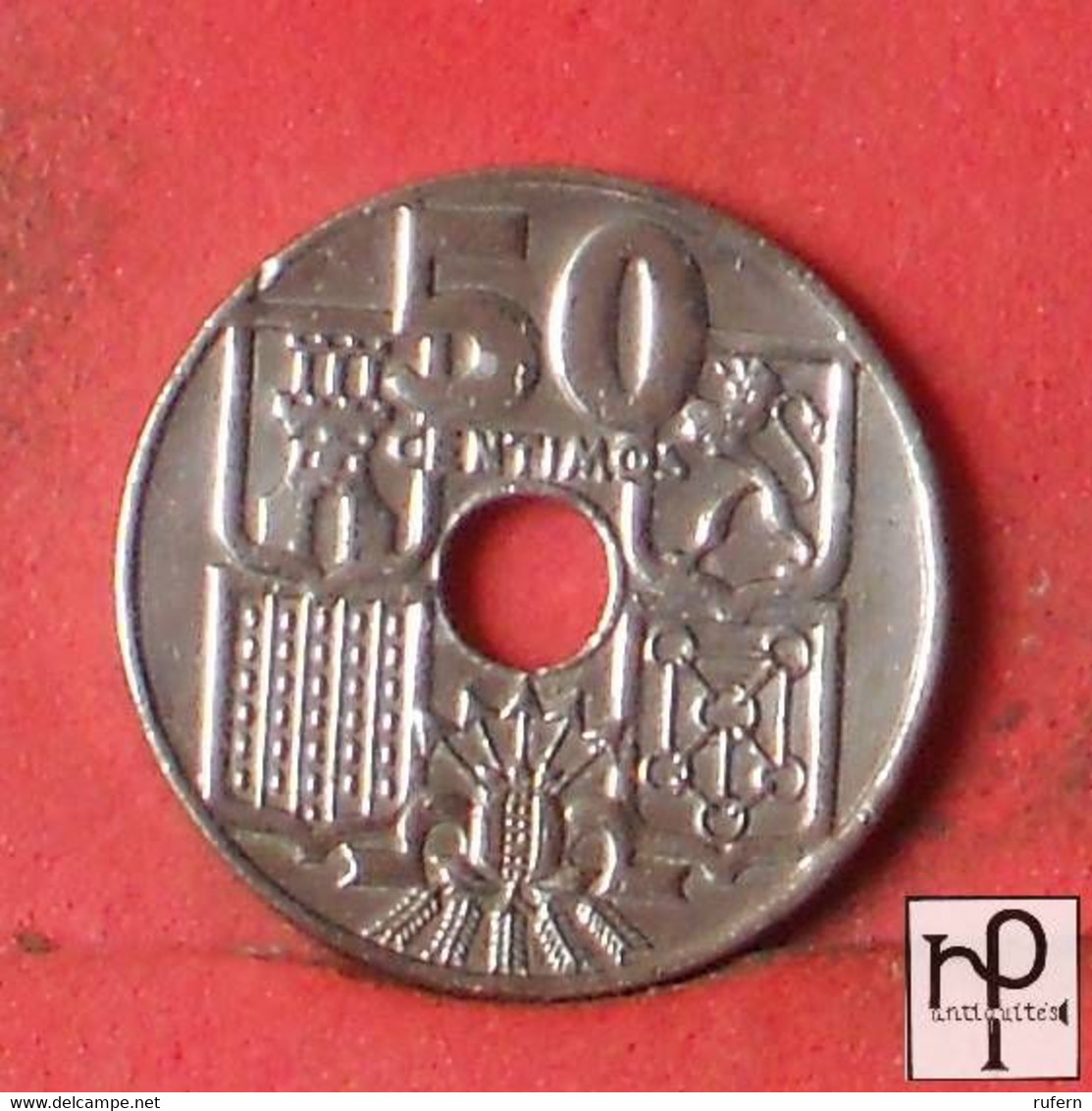 SPAIN 50 CENTIMOS 1949-62 -    KM# 777 - (Nº44266) - 50 Céntimos