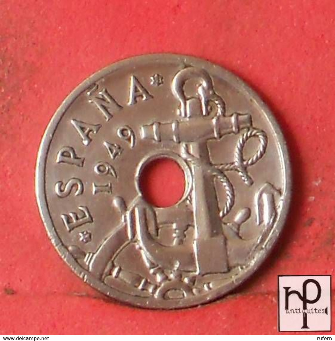 SPAIN 50 CENTIMOS 1949-53 -    KM# 777 - (Nº44267) - 50 Centiem