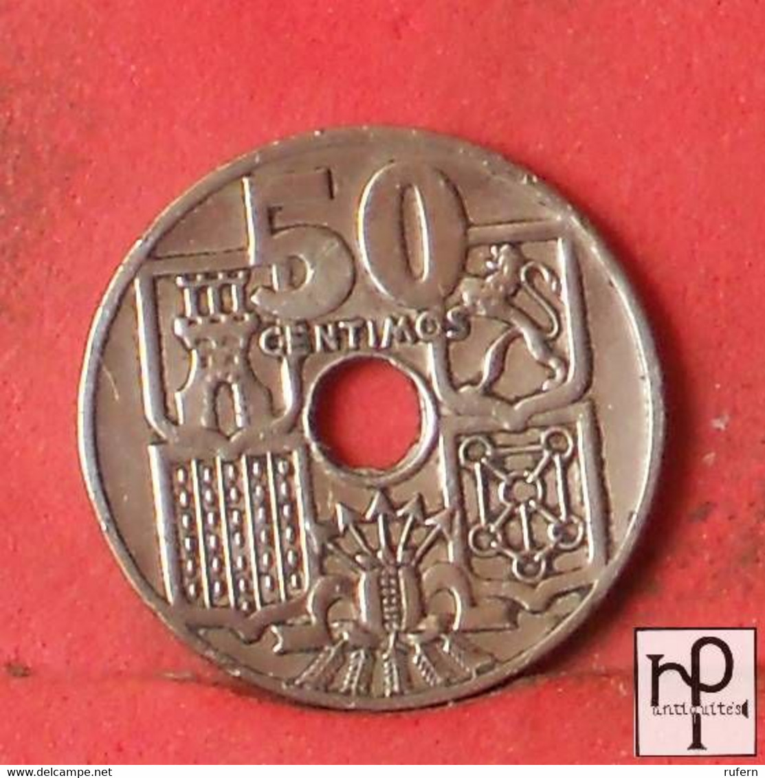 SPAIN 50 CENTIMOS 1949-53 -    KM# 777 - (Nº44267) - 50 Centesimi