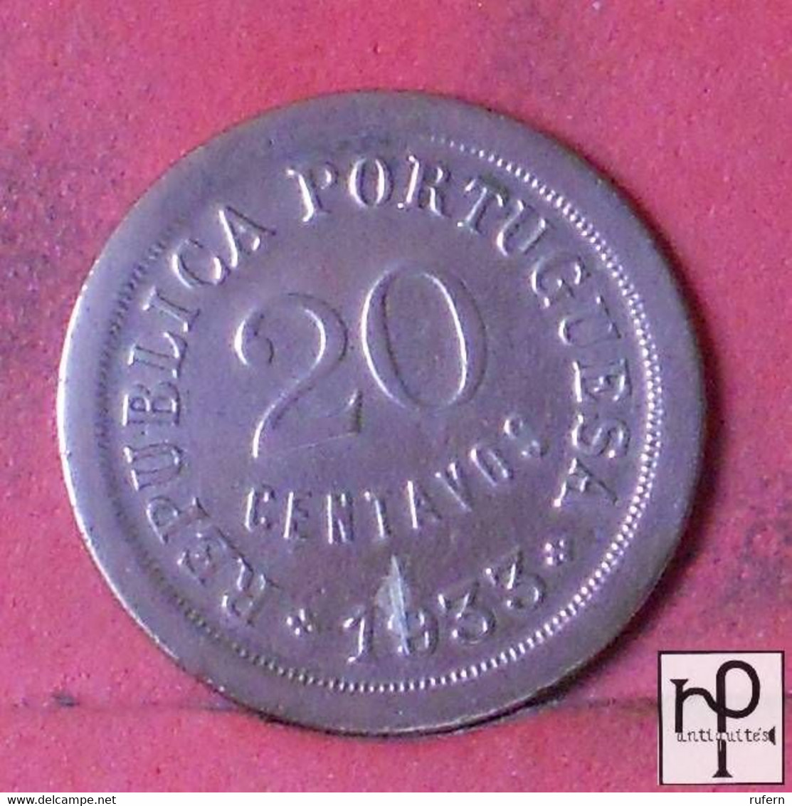 GUINÉ 20 CENTAVOS 1933 -    KM# 3 - (Nº44294) - Guinea-Bissau