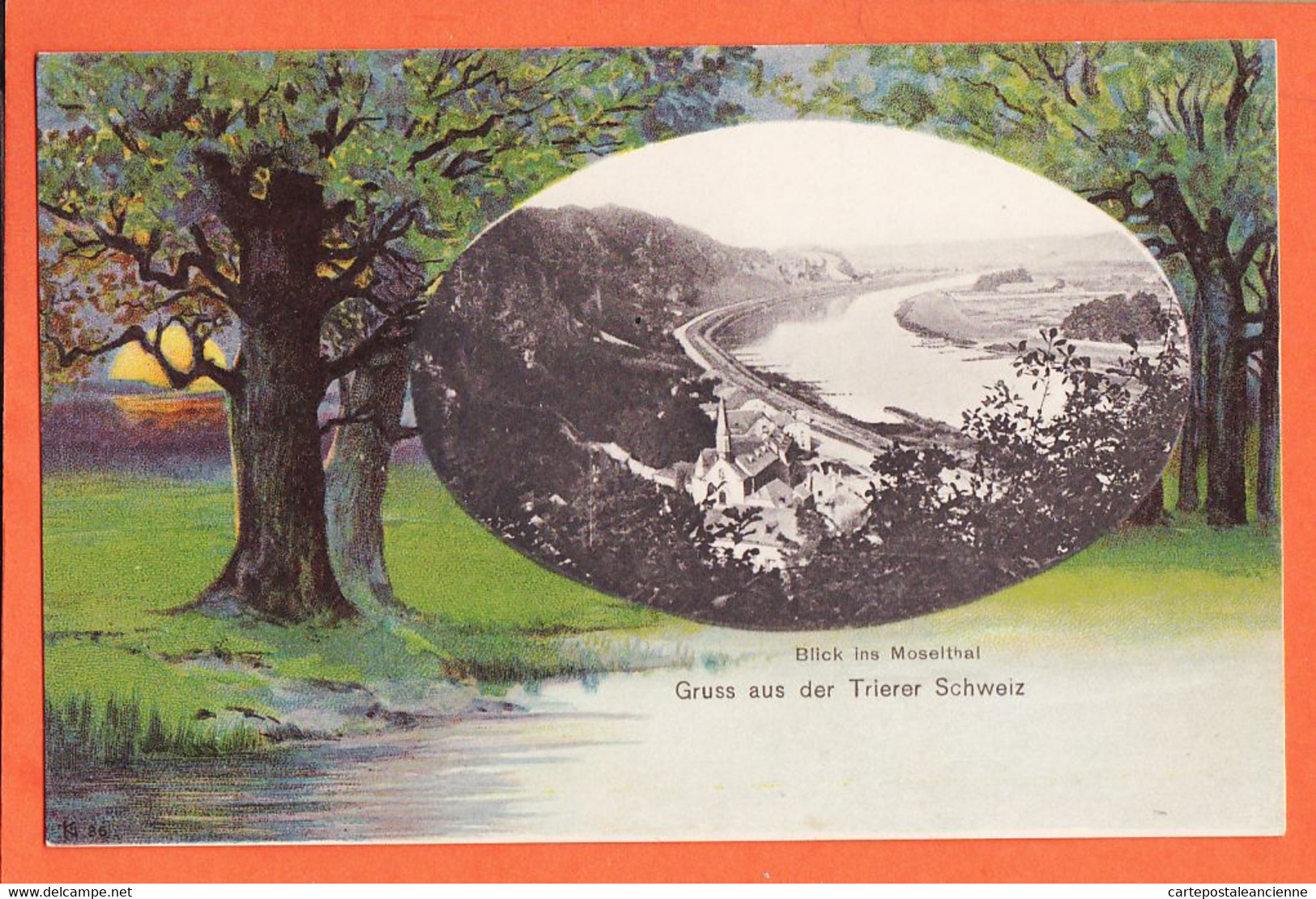 All262 ♥️ Rare TRIER Rheinland-Pfalz Blick MOSELTHAL Gruss Trierer SCHWEIZ 1900s Original Aufnahme Verlag KIESGEN - Trier