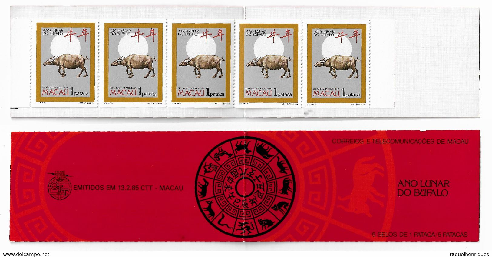 MACAU STAMP BOOKLET - 1985 Chinese New Year - Year Of The Ox MNH (STB10-472) - Carnets