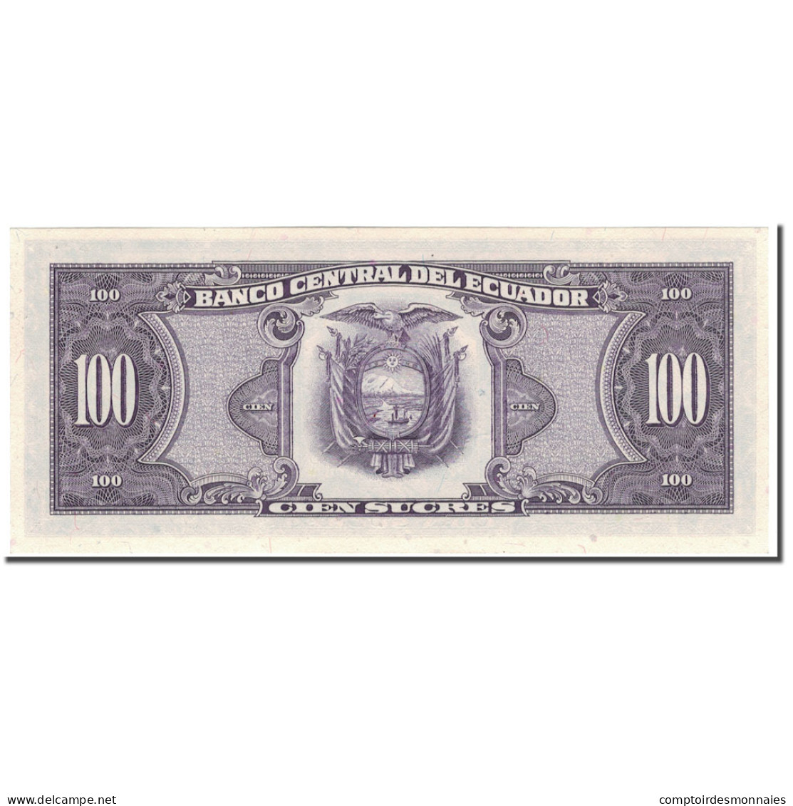 Billet, Équateur, 100 Sucres, 1986-04-29, KM:123, NEUF - Equateur