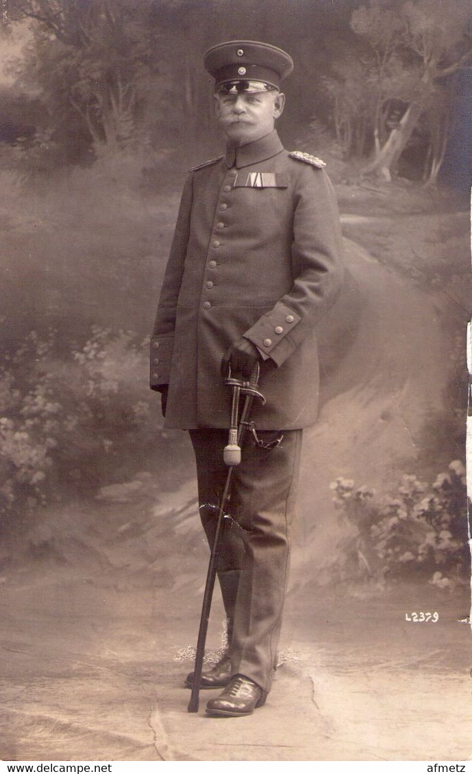 Deutscher Soldat Offizier Säbel Orden Fotograf Samson Karlsruhe - Guerre 1914-18