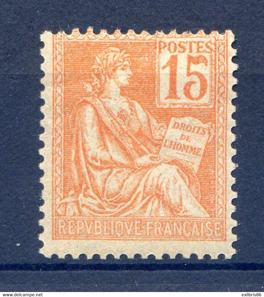 TIMBRE MOUCHON N°117 NEUF* - 1900-02 Mouchon