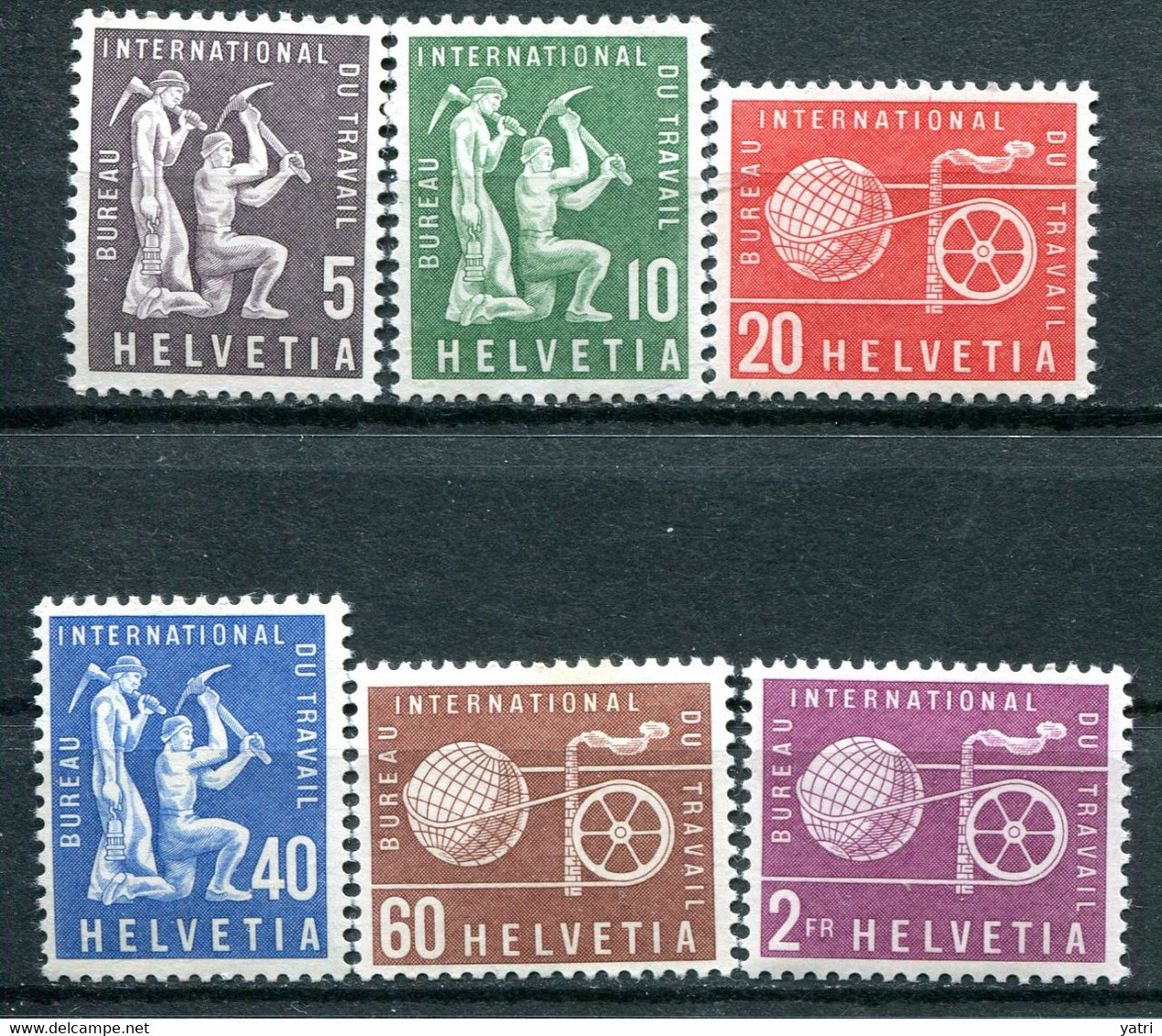 Svizzera (1956) - ILO / BIT - Mi. 94/99 ** - IAO
