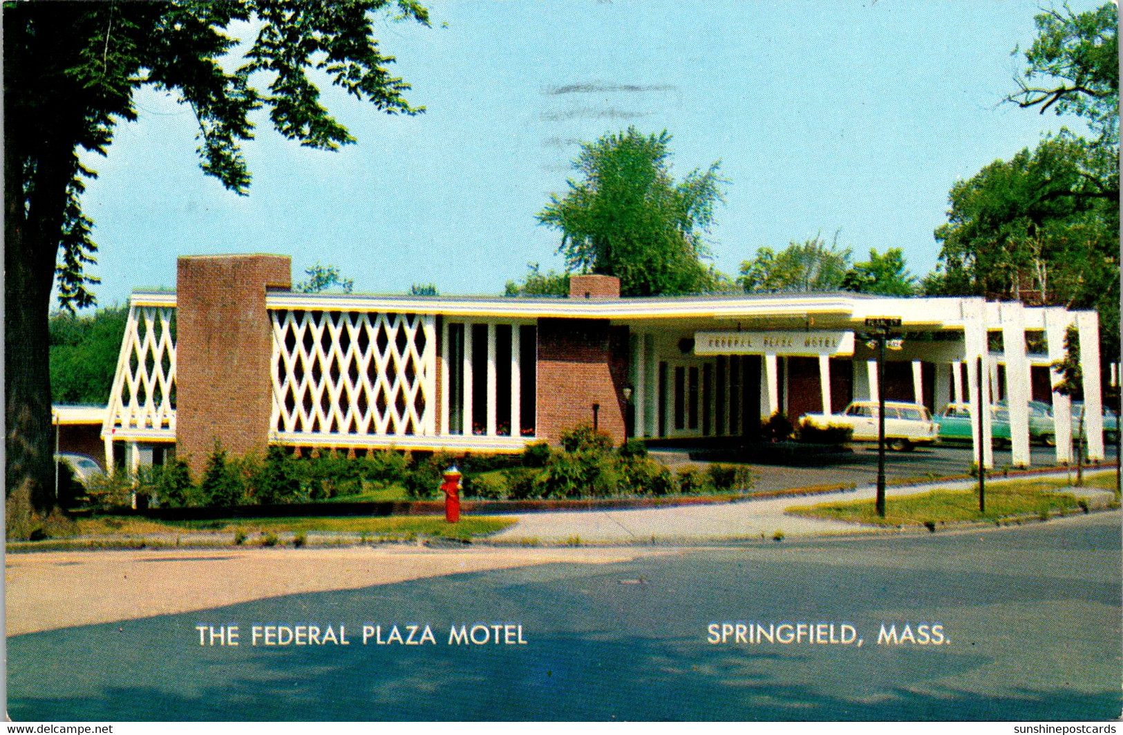 Massachusetts Springfield The Federal Plaza Motel 1961 - Springfield