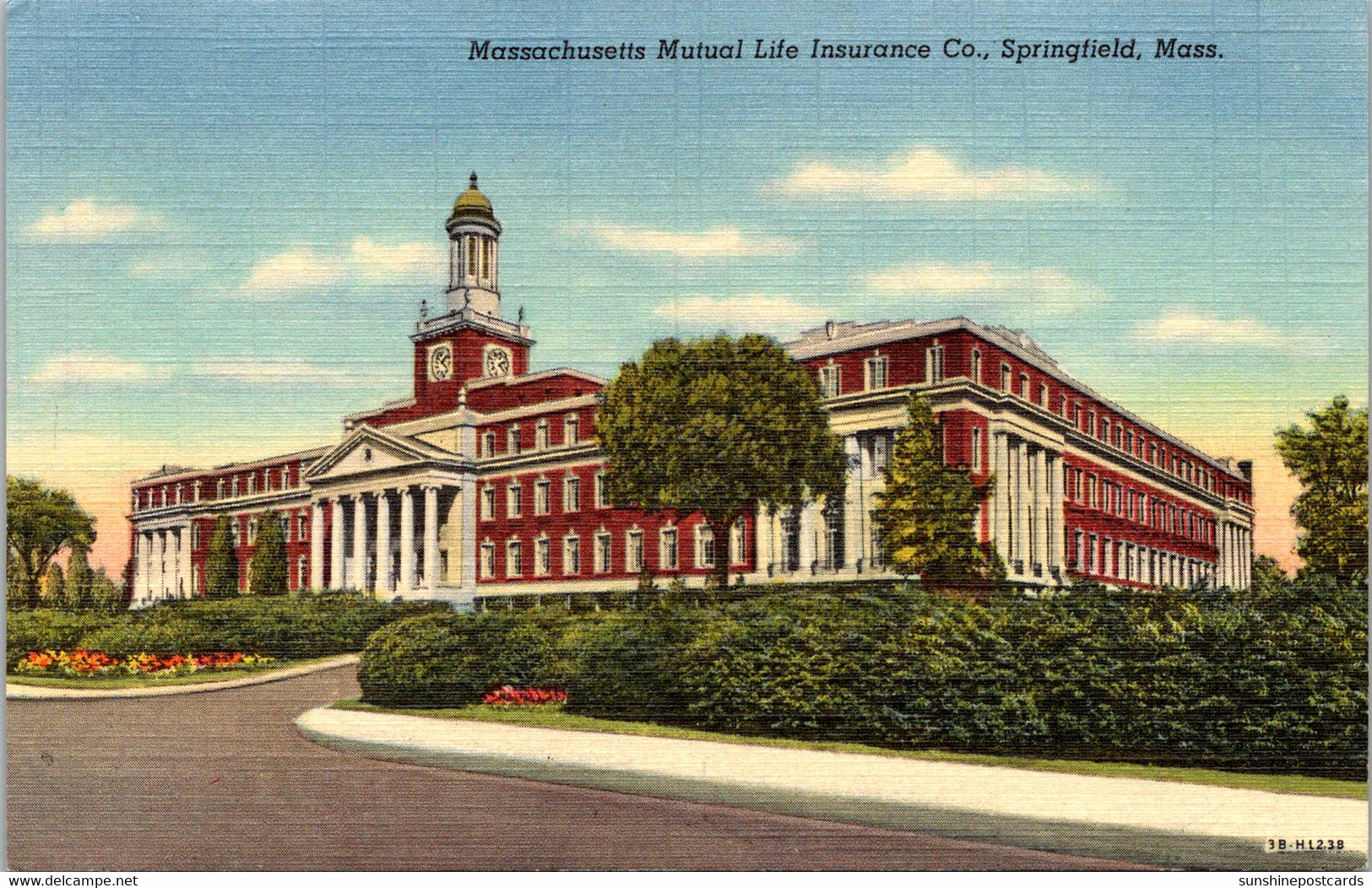 Massachusetts Springfield Massachusetts Mutual Life Insurance Company 1946 Curteich - Springfield