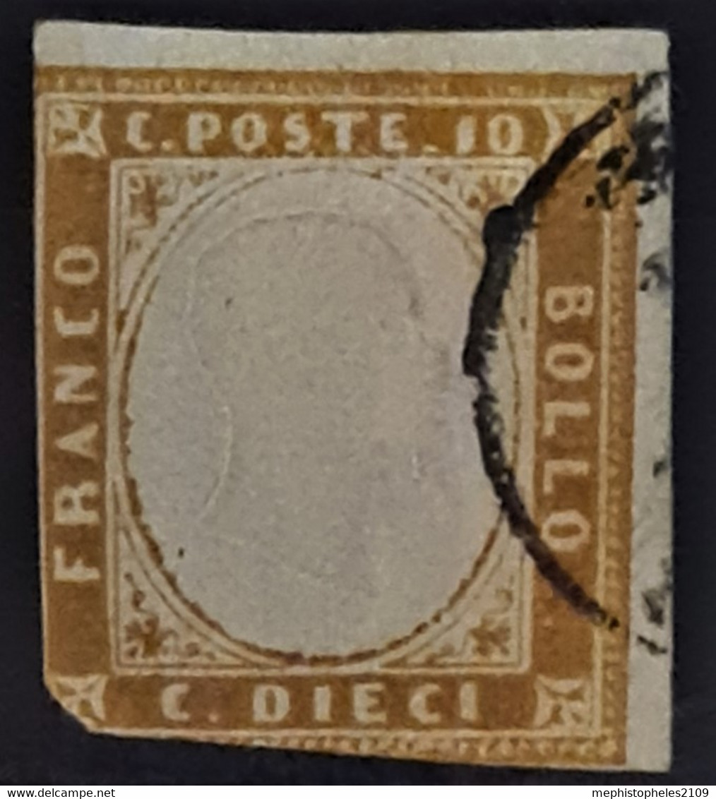 SARDINIA 1863 - Canceled - Sc# 11 - Sardinien