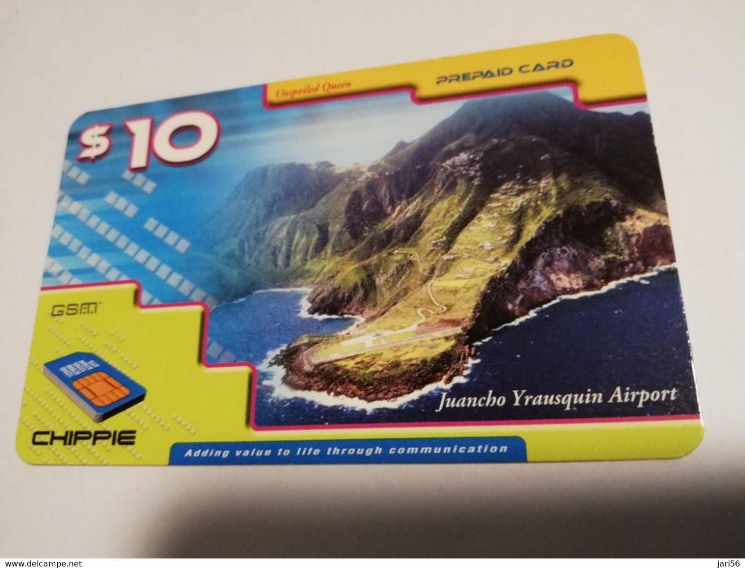 SINT EUSTATIUS $10 PREPAID CHIPPIE  JUANCHO YRASQUIN AIRPORT    31/12/2006   ** 6050** - Antilles (Neérlandaises)
