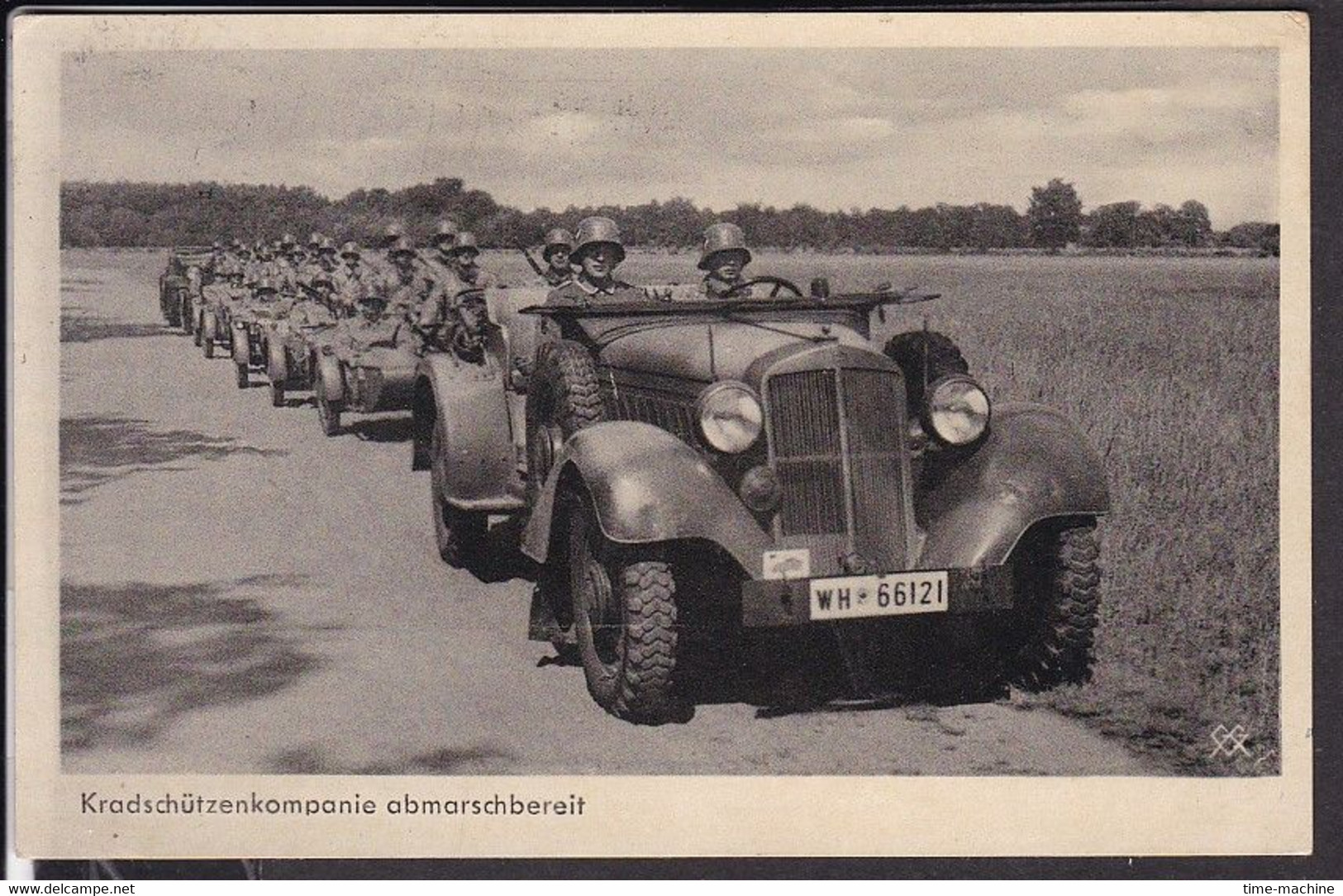 Wehrmacht - Bildserie Kradschützenkompanie Abmarschbereit  Feldpost  1940 - Guerra 1939-45