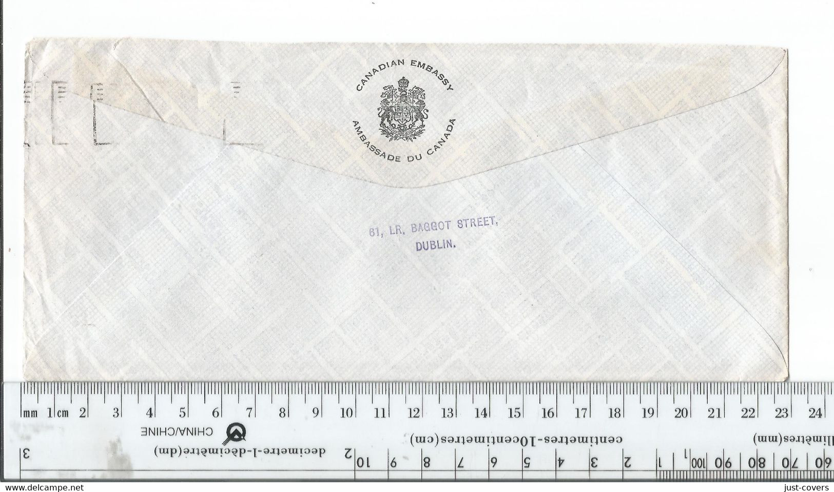 Ireland Dublin To Ottawa Canada Oct 2 1959 On Canadian Embassy Envelope ............(Box 6) - Lettres & Documents