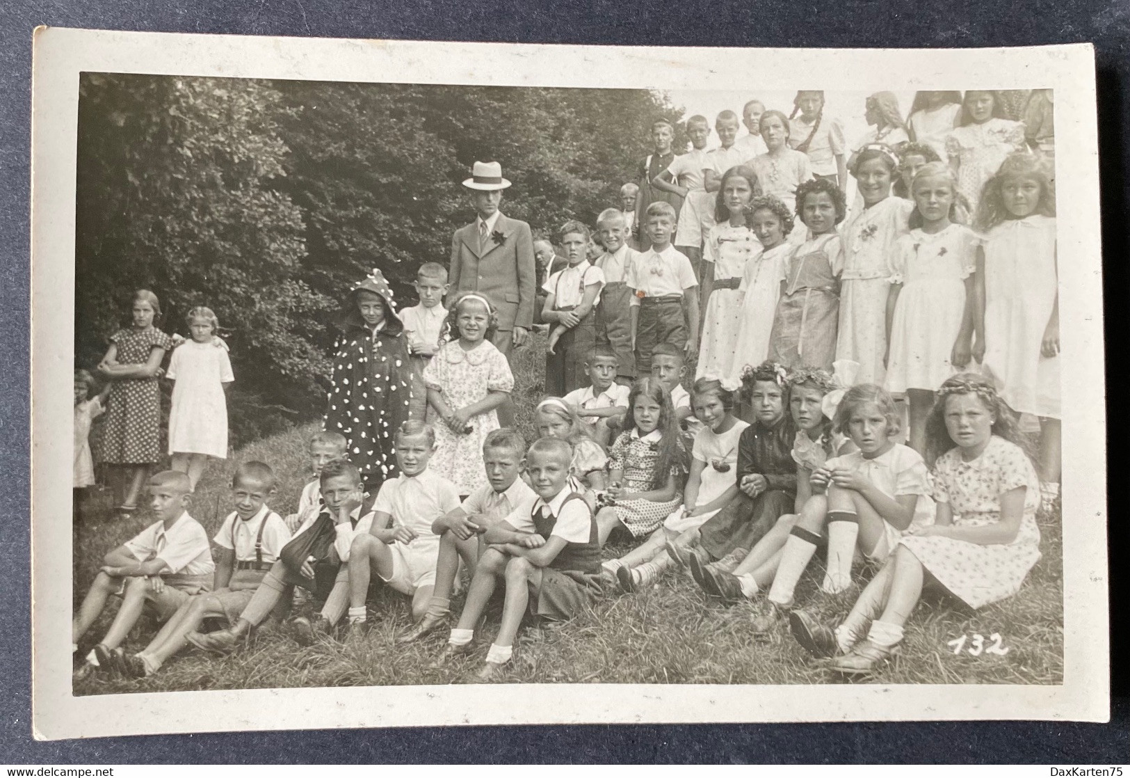 Gruppenbild Schulklasse In Der Natur/ Fotokarte - Other & Unclassified