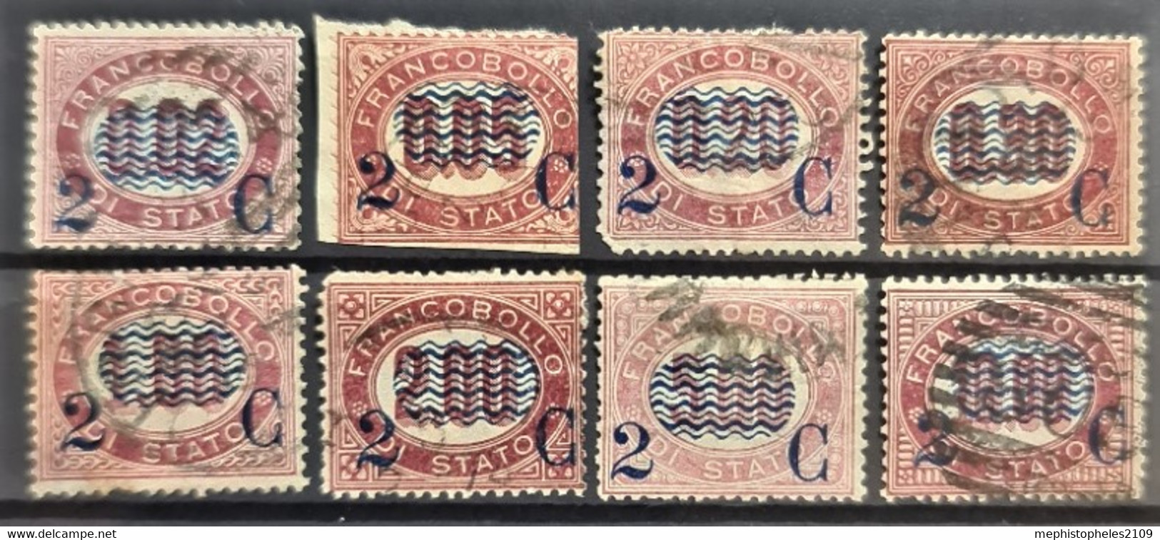 ITALY / ITALIA 1878 - Canceled - Sc# 37-44 - Complete Set! - Used