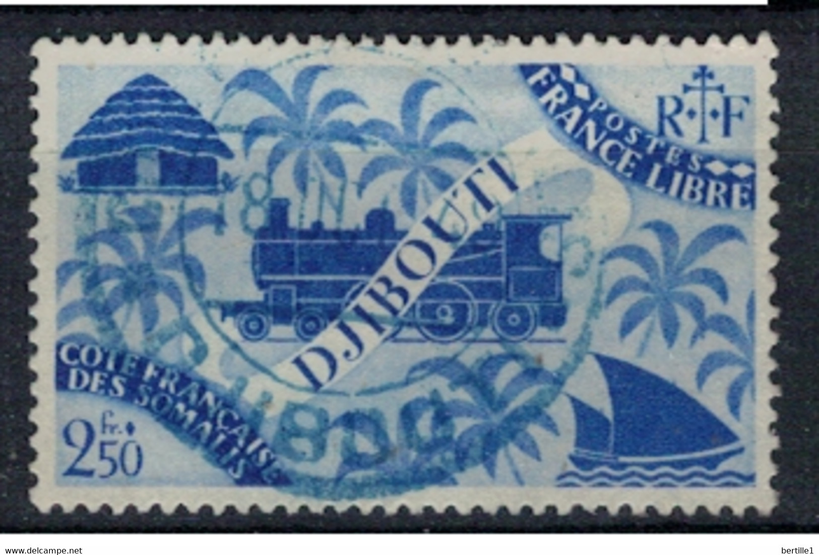 COTE DES SOMALIS   N°  YVERT  243 (1) OBLITERE       ( Ob   2 / 32 ) - Used Stamps