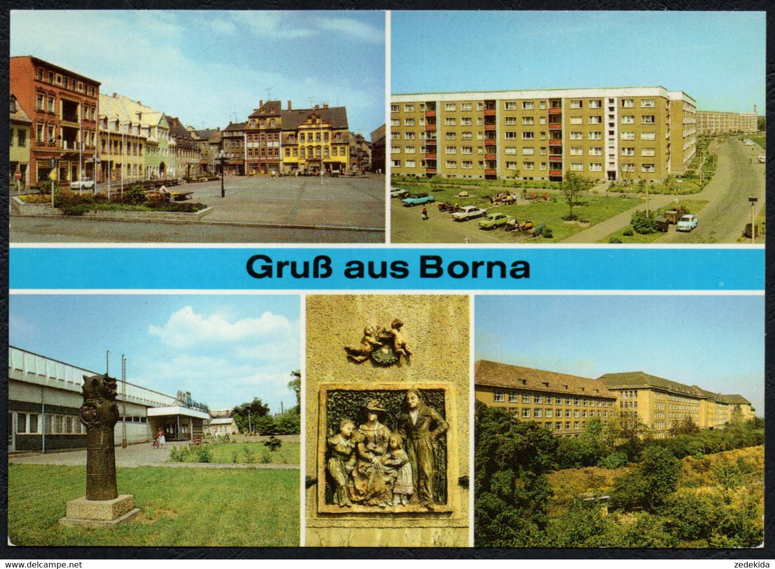 F2733 - TOP Borna Neubauten Kaufhalle - Bild Und Heimat Reichenbach - Borna