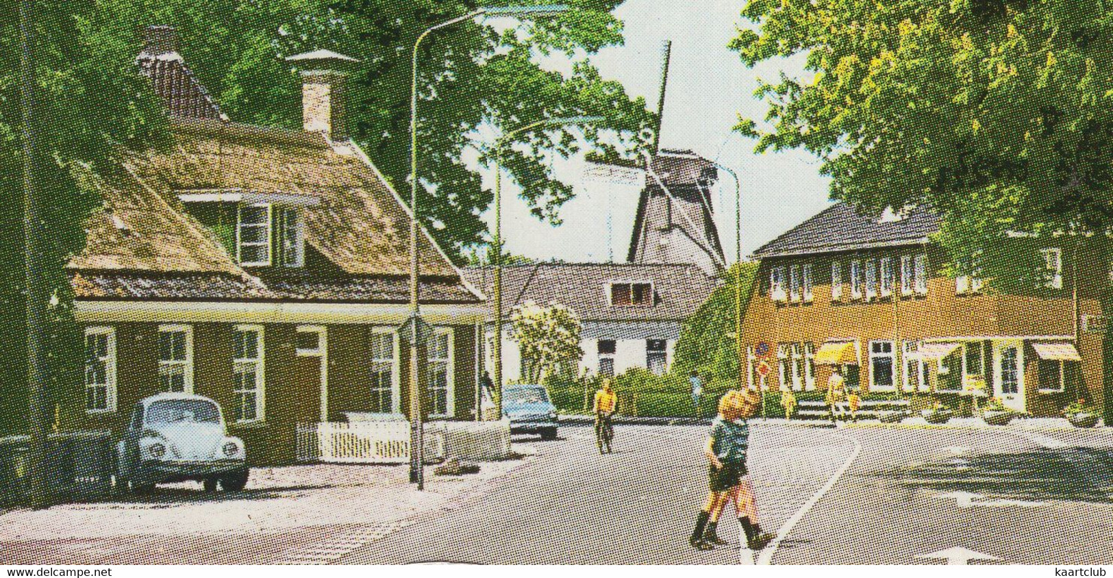 Groeten Uit Norg (Dr.) - Meent, Hunebed, Lammeren, Molen Met VW 1200 KEVER - (Nederland/Holland) - L 1590 - Norg