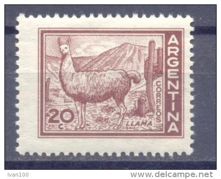 1961. Argentina, Mich.763, Animal, Lama, 1v,  Mint/** - Unused Stamps