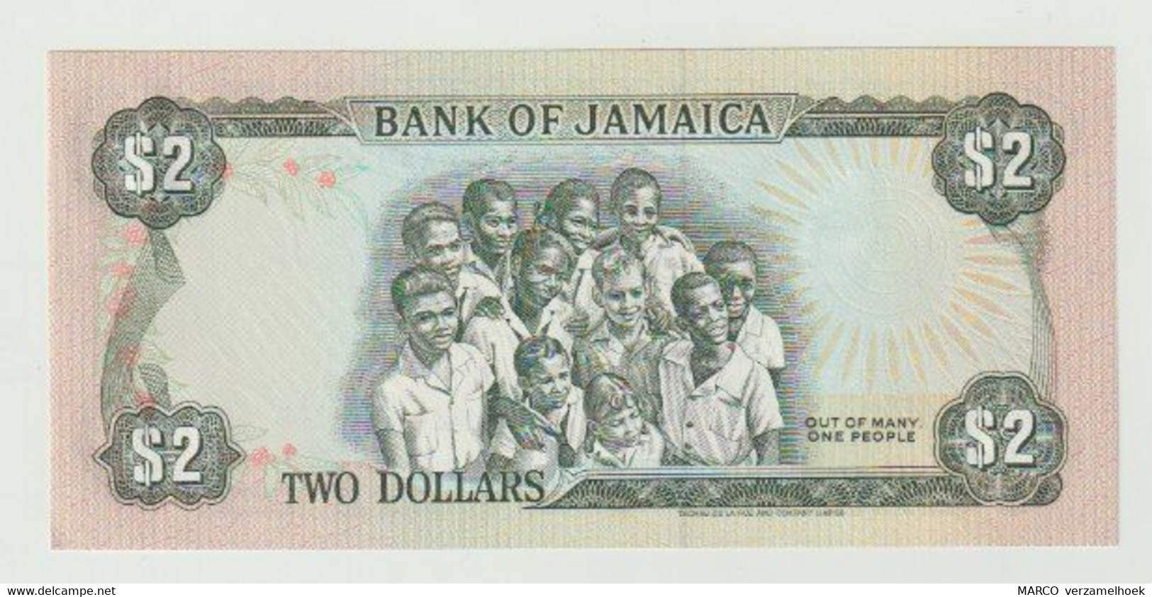 Banknote Bank Of Jamaica 2 Dollar 1993 UNC - Jamaica