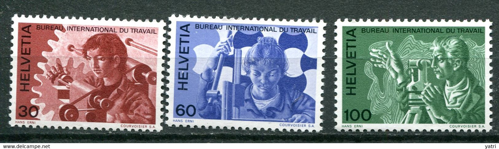 Svizzera (1956) - ILO / BIT - Mi. 105/107 ** - OIT