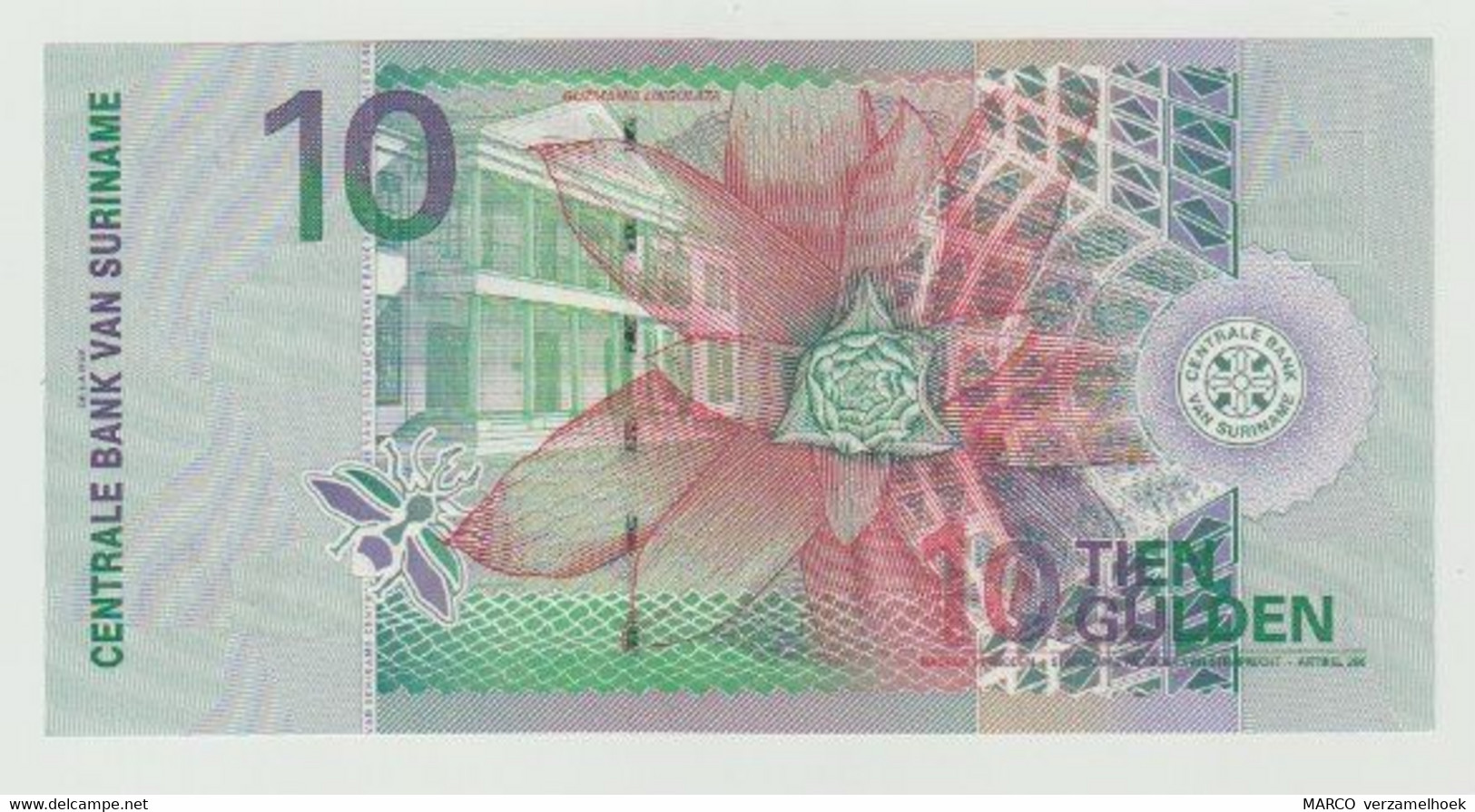 Banknote Suriname 10 Gulden 2000 UNC - Surinam