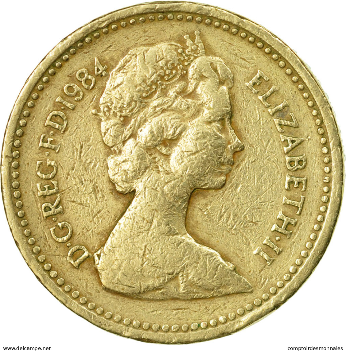 Monnaie, Grande-Bretagne, Elizabeth II, Pound, 1984, TB+, Nickel-brass, KM:934 - 1 Pound