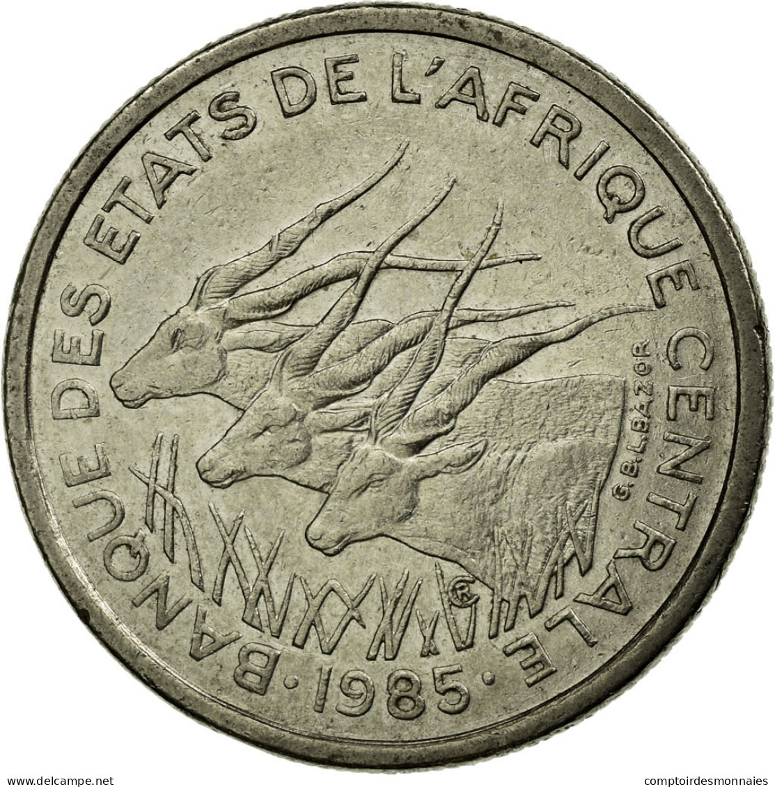 Monnaie, États De L'Afrique Centrale, 50 Francs, 1985, Paris, TTB, Nickel - Cameroun