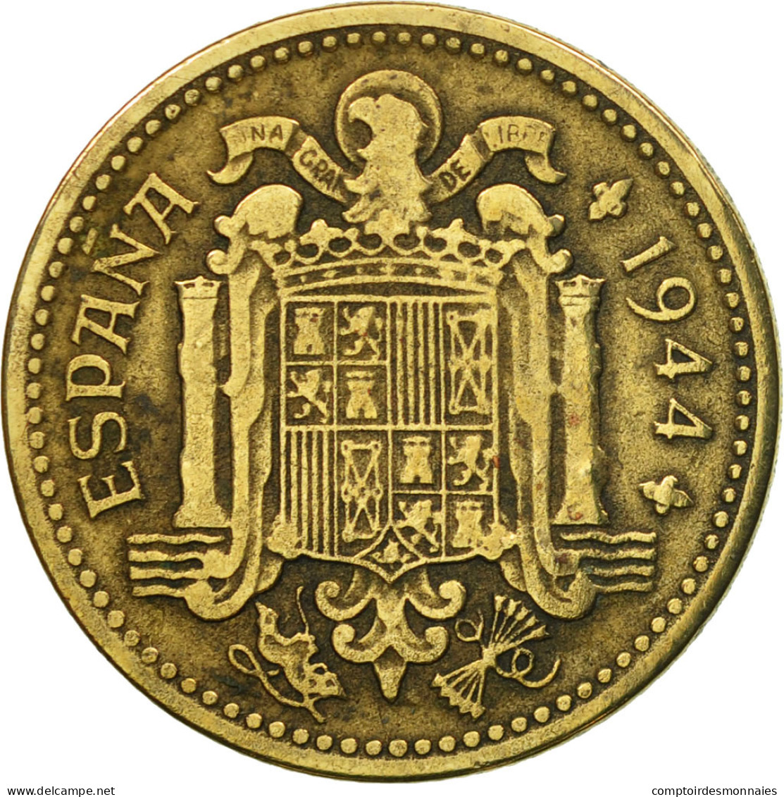 Monnaie, Espagne, Peseta, 1944, TB+, Aluminum-Bronze, KM:767 - 1 Peseta