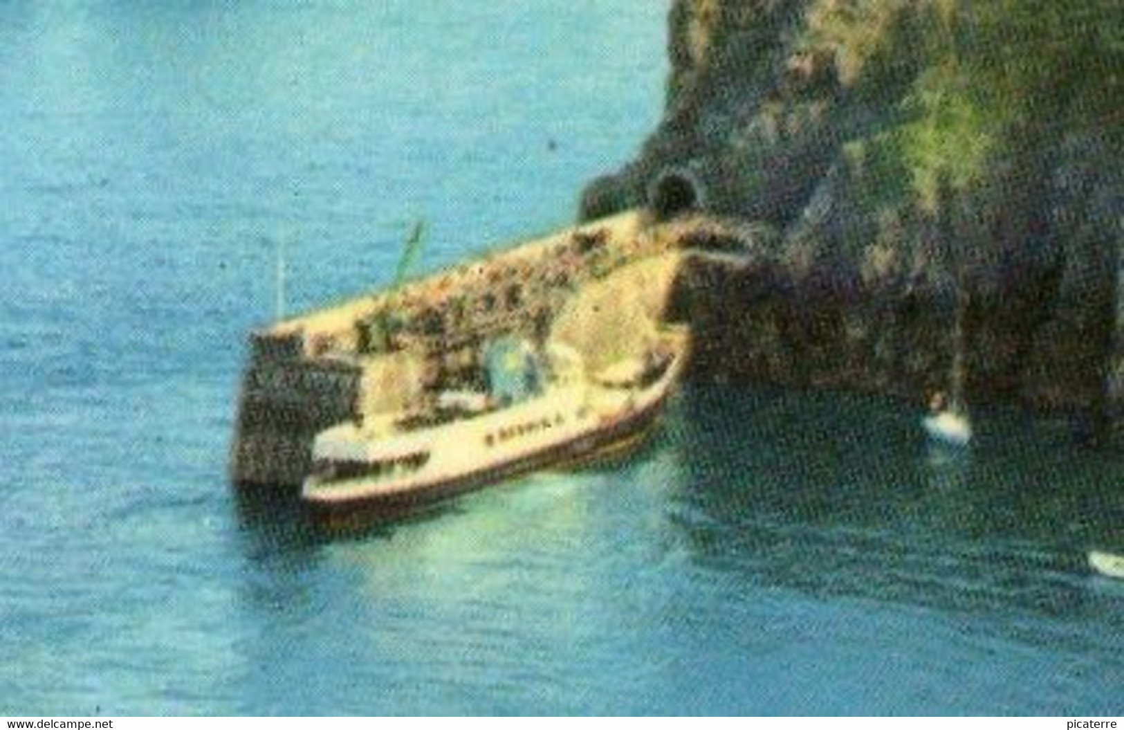 La Maseline Harbour,Sark-(as Seen From The Cliffs)-c1970-Sark-Guernsey Steamer In Harbour (Gsy Press/T.W.Dennis-S6) - Sark