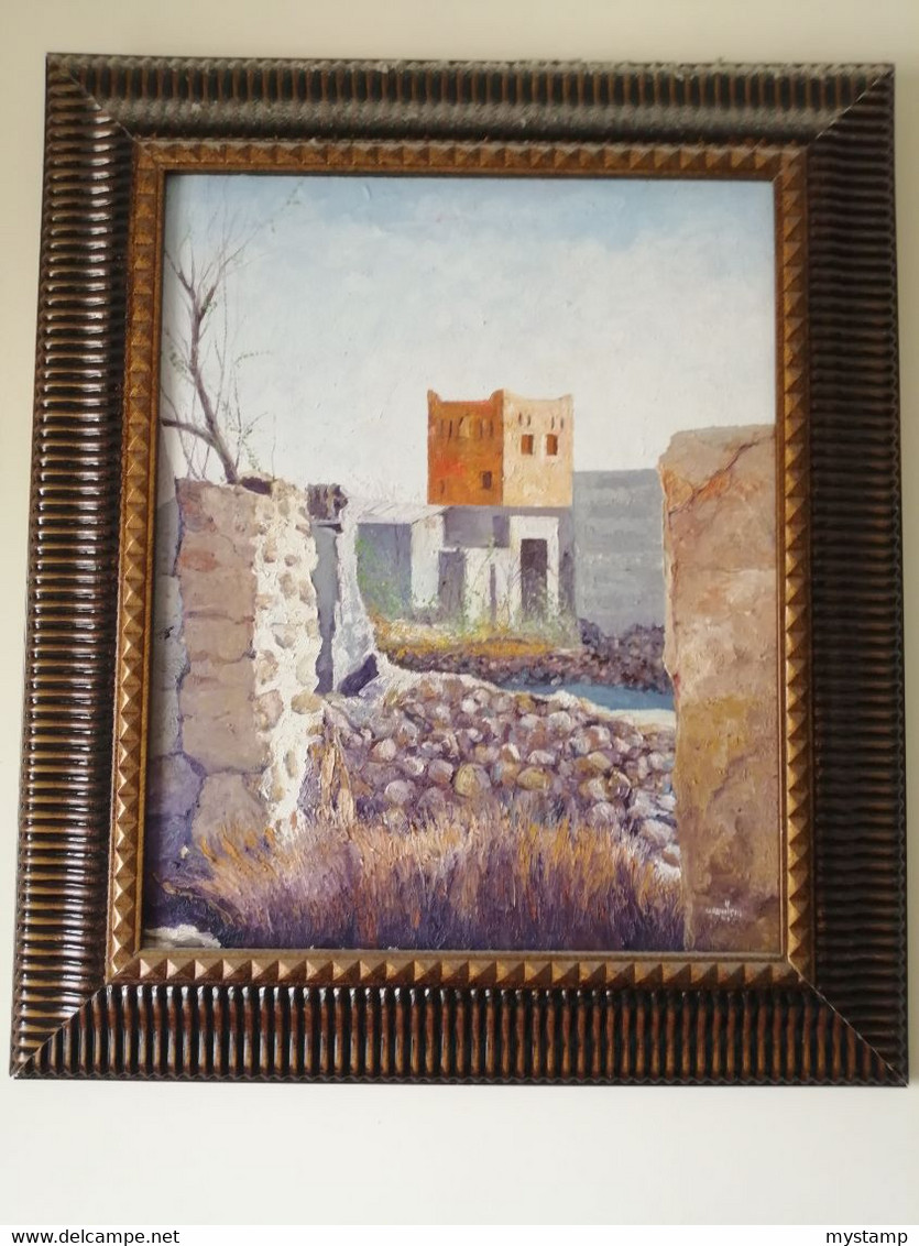 Peice Of Art Signed By Artist Showing Historical Castel. Original Art - Acryliques