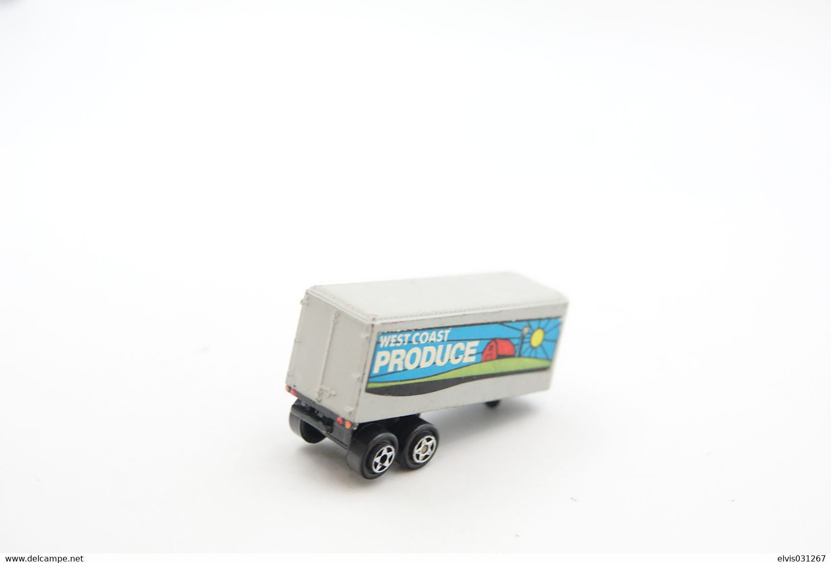 Vintage GALOOB Micro Machines Tractor Trailer Semi Truck Lorry Hauler West Coast Produce - 1988 - VGC ( Mini Toy Cars ) - Matchbox