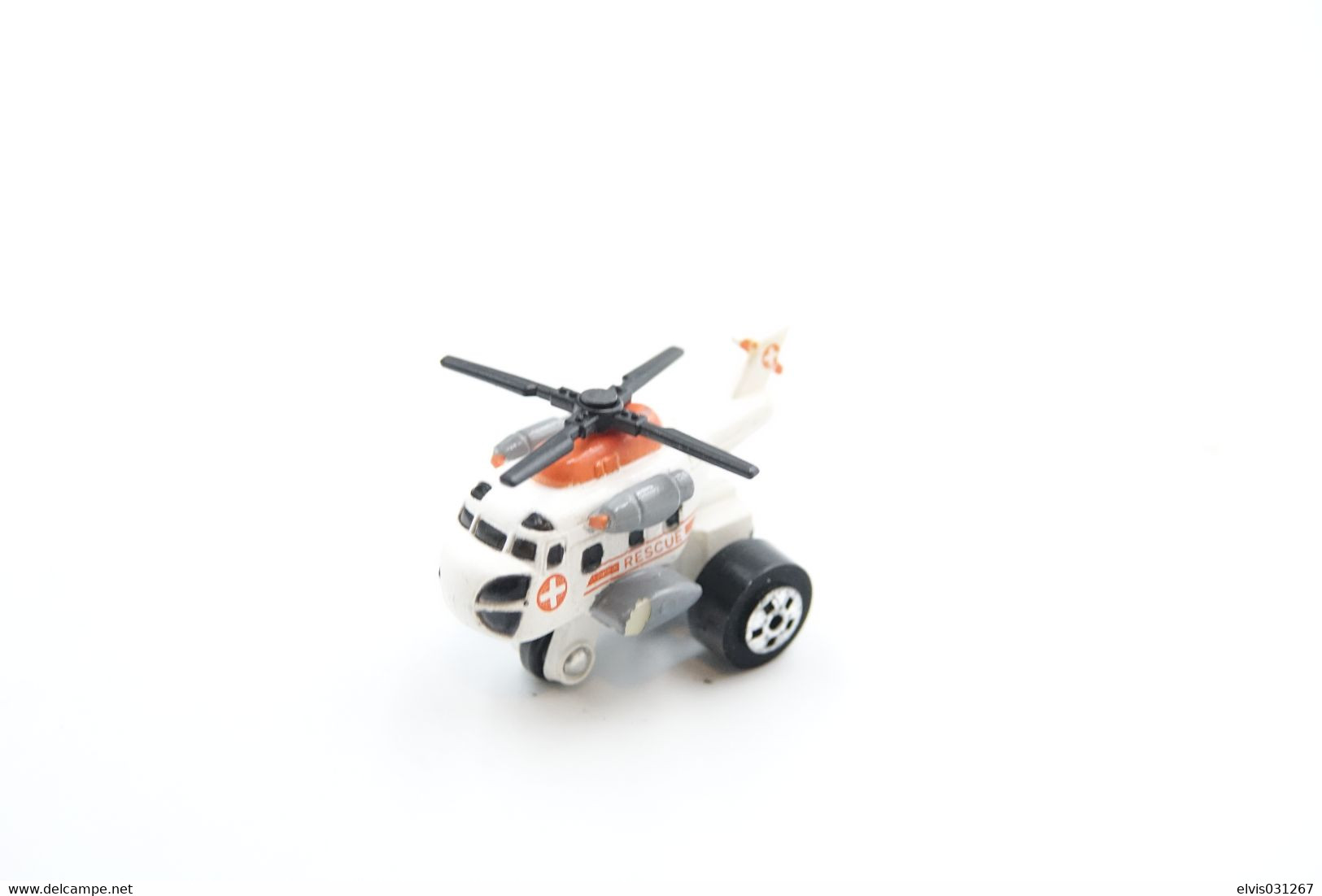 Vintage GALOOB Micro Machines Road Champs Rescue Helicopter - 1988 - VGC ( Mini Toy Cars ) - Matchbox